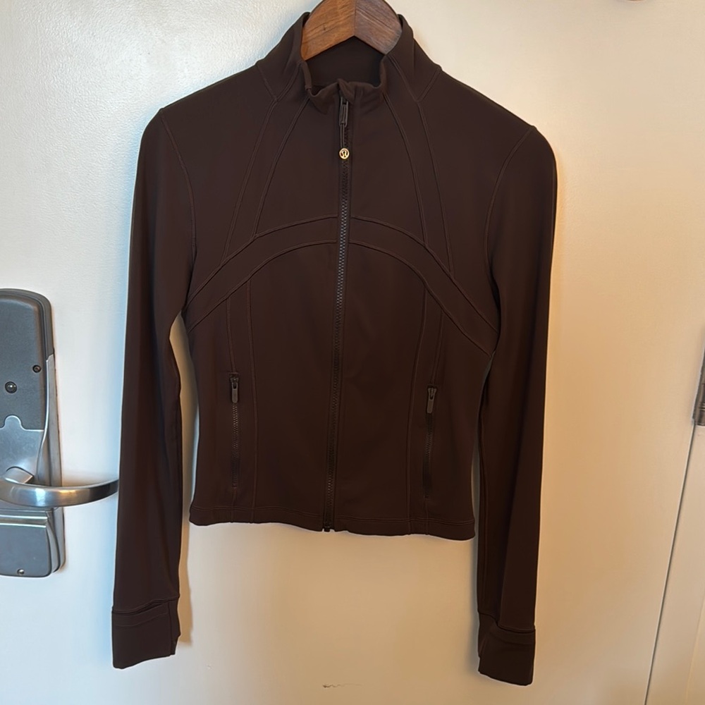 lululemon athletica Define Cropped Jacket Espresso (Brown) Size 8